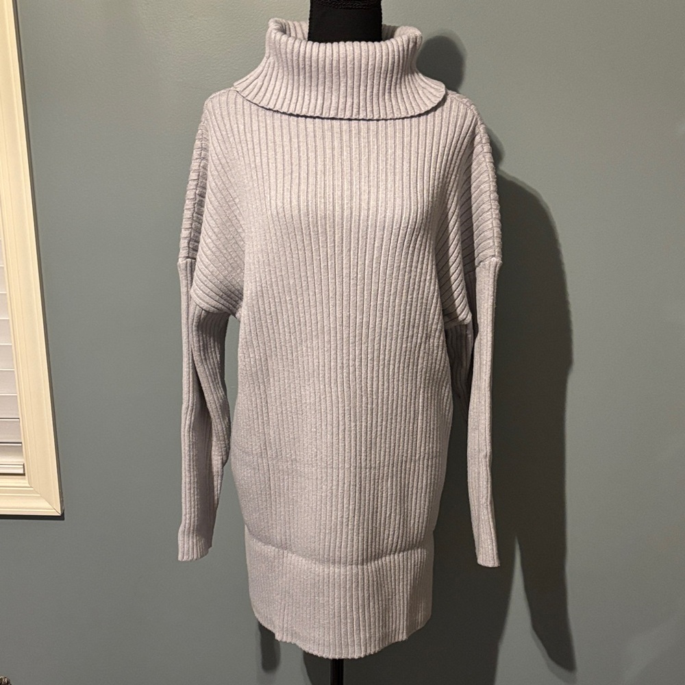 Light Gray Turtleneck Sweater
